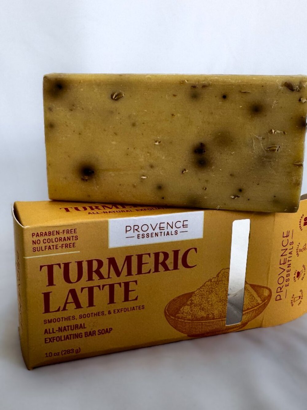 Provence Essentials Turmeric Latte All Natural Exfoliating Bar Soap 10oz